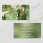 オリーブ色の名刺 名刺 (正面/裏面)