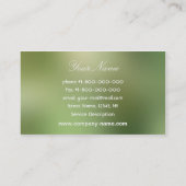 オリーブ色の名刺 名刺 (裏面)