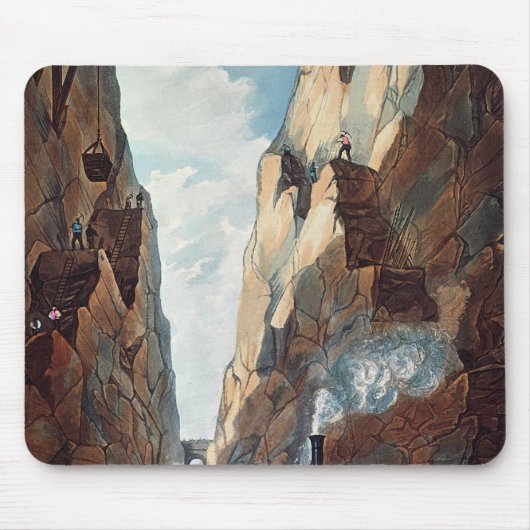 オリーブ色の山の掘削、マイルからの マウスパッド (正面)
