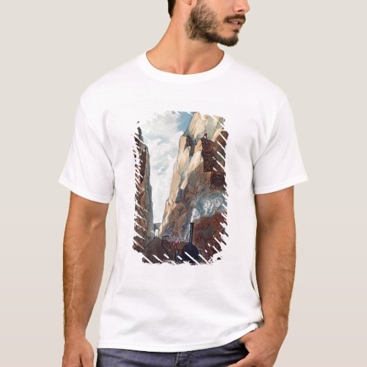 オリーブ色の山の掘削、マイルからの Tシャツ (正面)