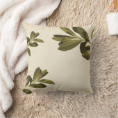 オリーブ色の葉の装飾用クッション クッション (ブランケット)