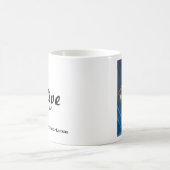 "オリーブ色の" (私は住んでいます)マグ コーヒーマグカップ (中央)