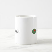 オリーブ色のNonno コーヒーマグカップ (中央)