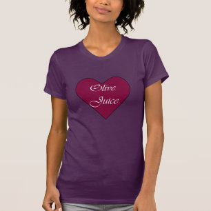 オリーブ色ジュースはI愛を意味します Tシャツ