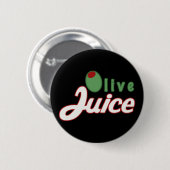 オリーブ色ジュースボタン 缶バッジ (正面&裏面)