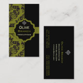 オリーブ色ジュース 名刺 (正面/裏面)