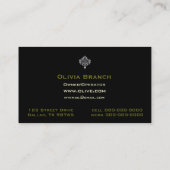 オリーブ色ジュース 名刺 (裏面)