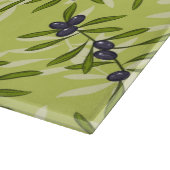 オリーブ色パターン カッティングボード (角)