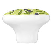 オリーブ色パターン セラミックノブ (側面)