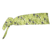 オリーブ色パターン タイヘッドバンド (回転270)