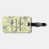 オリーブ色パターン ラゲッジタグ (裏面横)