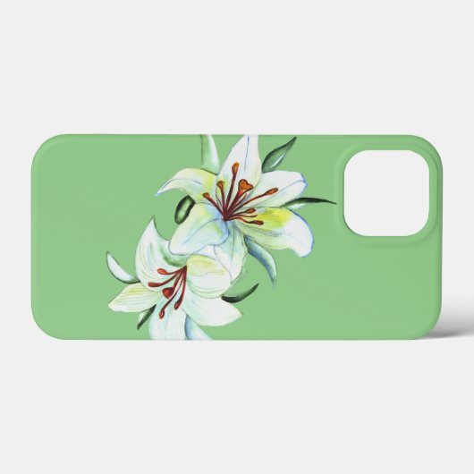 オリーブ色 Case-Mate iPhoneケース (裏面 (横))