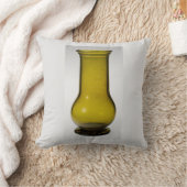 オリーブ花瓶グレー装飾用クッション クッション (ブランケット)