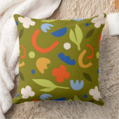 オリーブ草原 クッション (ブランケット)