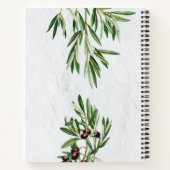 オリーブ葉ギリシャ島ギリシャ語Yiayia祖母 ノートブック (裏面)