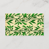 オリーブ葉シンプルエレガント 名刺 (裏面)