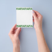 オリーブ葉フライヤーテンプレート チラシ (手)