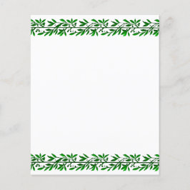 オリーブ葉フライヤーテンプレート チラシ