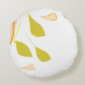 オリーブ葉円枕 ラウンドクッション (裏面)