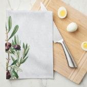 オリーブ葉地中海のギリシャ島 キッチンタオル (四つ折り)