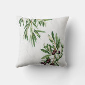 オリーブ葉地中海のギリシャ島 クッション (裏面)