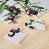 オリーブ葉地中海のギリシャ島 ジグソーパズル (側面)