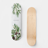 オリーブ葉地中海のギリシャ島 スケートボード (正面)