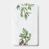 オリーブ葉地中海のギリシャ島 バッジ (裏面)