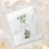 オリーブ葉地中海のギリシャ島 フェイバーバッグ (クリップ留めされた状態)