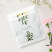 オリーブ葉地中海のギリシャ島 フェイバーバッグ (封をした状態)