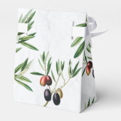 オリーブ葉地中海のギリシ結婚ア島 フェイバーボックス (裏面サイド)