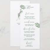 オリーブ葉結婚のメニュー メニュー (正面/裏面)