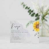 オリーブ葉結婚シナ素朴ウズ ポストカード (スタンド正面)