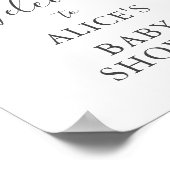 オリーブ赤ちゃんシャワー歓迎サイン ポスター (角)