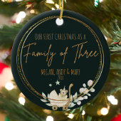 オリーブ輝くファミリースターライトオーナメント セラミックオーナメント