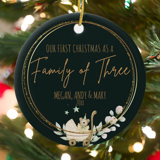 オリーブ輝くファミリースターライトオーナメント セラミックオーナメント