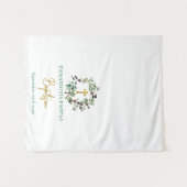 オリーブ金ゴールドギリシャ《キリスト教》洗礼式や命名式バプティステーブルランナー タペストリー (正面(横))