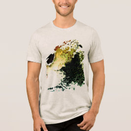 オリーブ金ゴールドタン絵を描エアブラシMCMルック トライブレンドＴシャツ