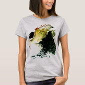 オリーブ金ゴールドタン絵を描エアブラシMCMルック Tシャツ (正面)