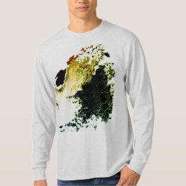 オリーブ金ゴールドタン絵を描エアブラシMCMルック Tシャツ