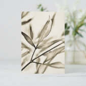 オリーブ離れツリーアートフラットノートカード サンキューカード (スタンド正面)