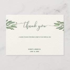 オリーブ離れ結婚サンキューカード サンキューカード