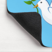 オリーブ飛んでいるオリーブ枝 マウスパッド (コーナー)