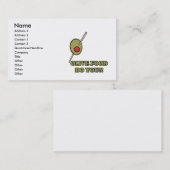 オリーブ食品 名刺 (正面/裏面)