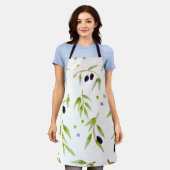 オリーブ エプロン (着用した状態)