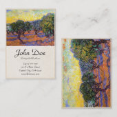 オリーブ、オレンジ空ゴッホヴィンチェンツォ 名刺 (正面/裏面)