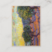 オリーブ、オレンジ空ゴッホヴィンチェンツォ 名刺 (裏面)