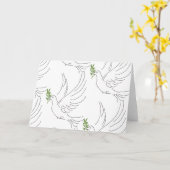 オリーブ カード (黄色い花)