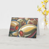 オリーブ カード (黄色い花)