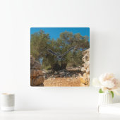 オリーブ・ガーデン・オブ・ラン スクエア壁時計 (ホーム)